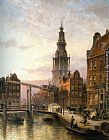 Famous Amsterdam Paintings - The Zuider Kerk at Dusk, Amsterdam